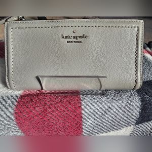Gray Leather Kate Spade Wallet